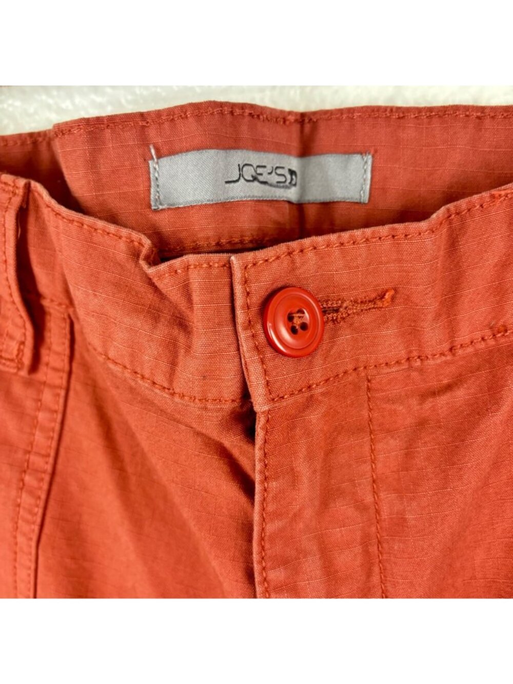 ✨3/$30 Joe's Jeans 30 Orange Cropped Cotton Pants Casual Style - Picture 3 of 6